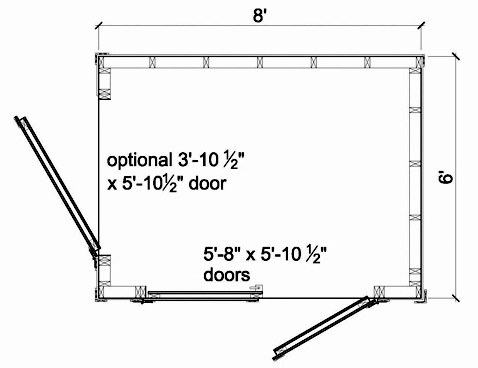 6x8 Backyard Shed - Parr Lumber