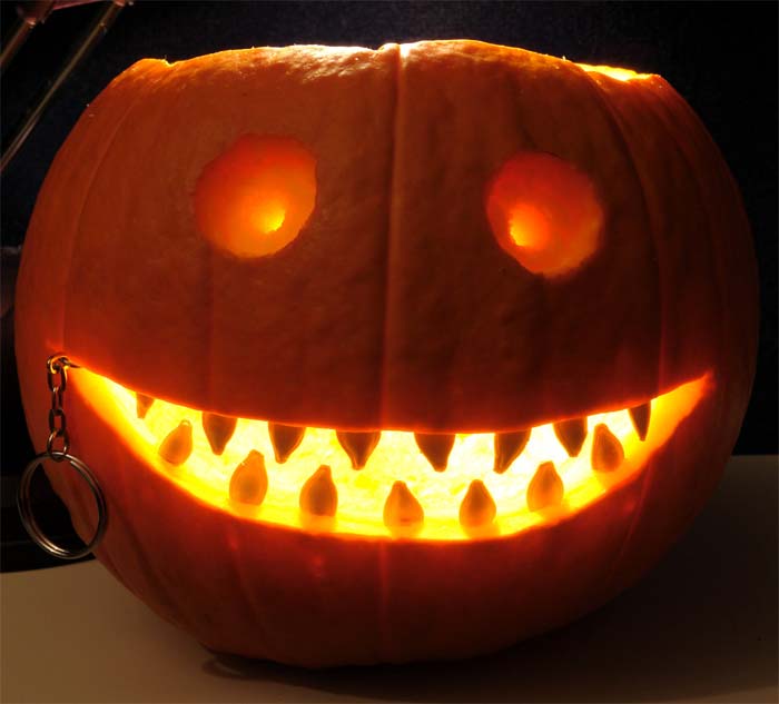 pierced jack-o-lantern